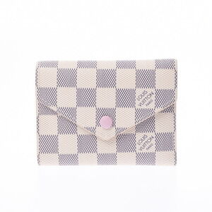 Louis Vuitton Azur White Portefeuille Wallet Victorine Pink Tri